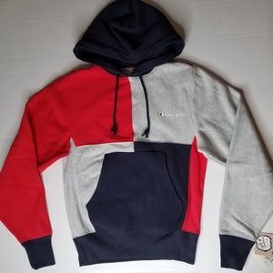 MEN’S CHAMPION COLOR BLOCK HOODIE XS